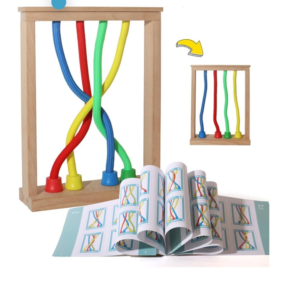 Knotting Game Wooden Learning Toy for Kids NEW!